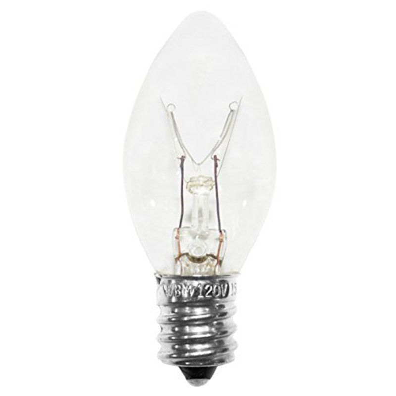 WBM LLC Incandescent Dimmable Light Bulb, (2500K) E12/Candelabra Base
